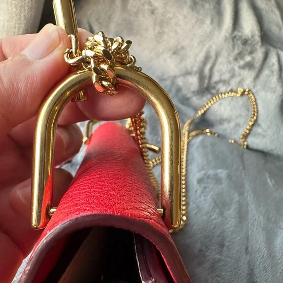 Chloé red mini Drew crossbody bag - Picture 11 of 16